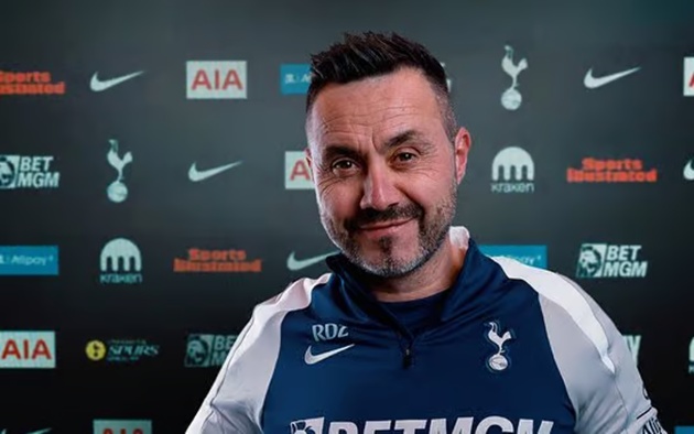 De Zerbi có 7 trận giúp Spurs trụ hạng De Zerbi có 7 trận giúp Spurs trụ hạng