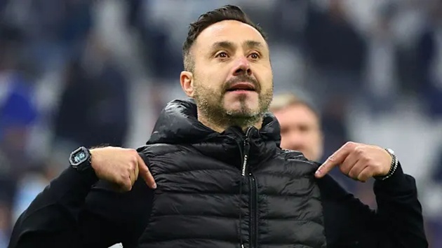 De Zerbi cần sự hỗ trợ tuyệt đối của CLB để thành công. De Zerbi cần sự hỗ trợ tuyệt đối của CLB để thành công.