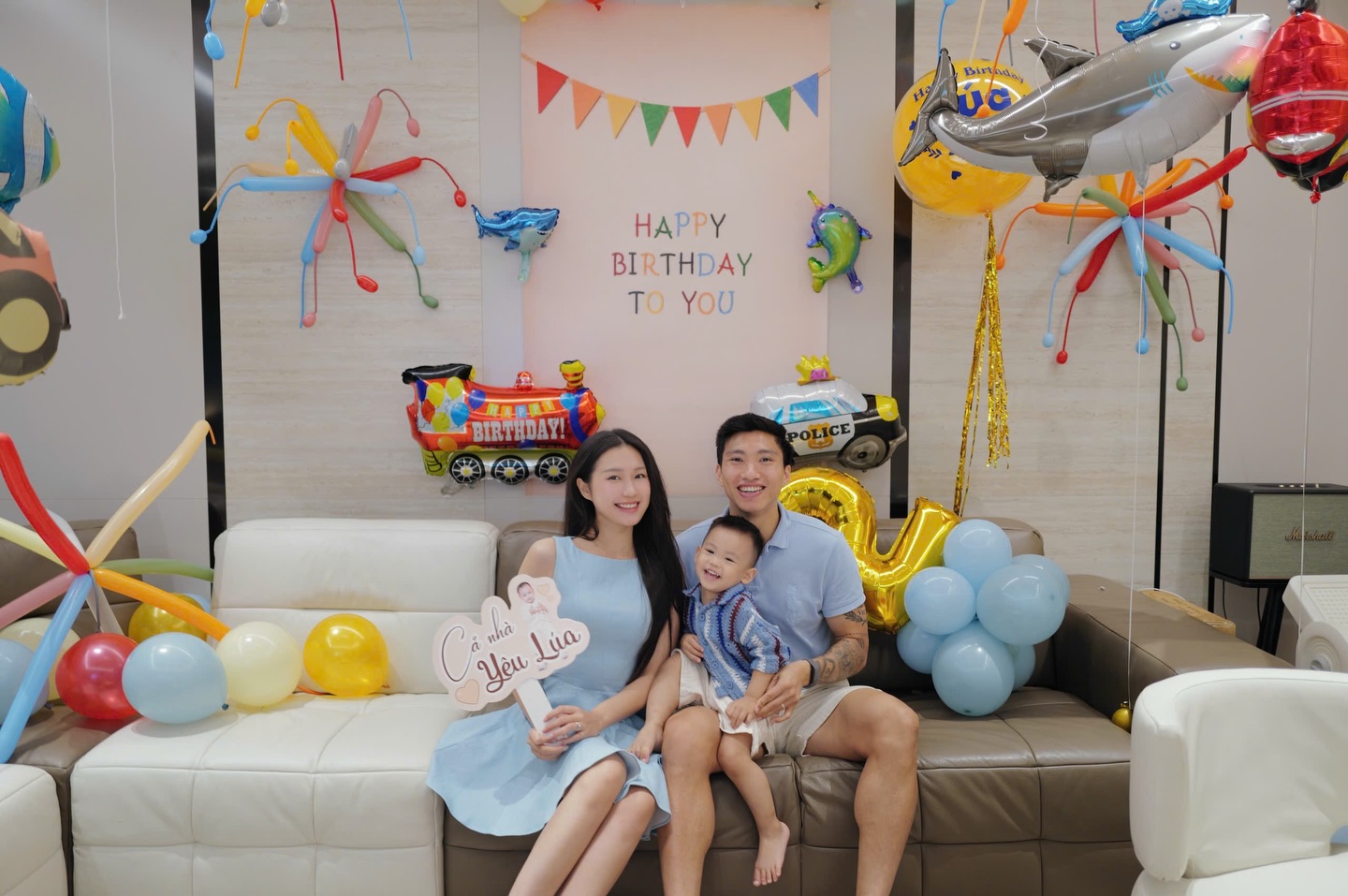 Sinh nhật bé Lúa tại gia