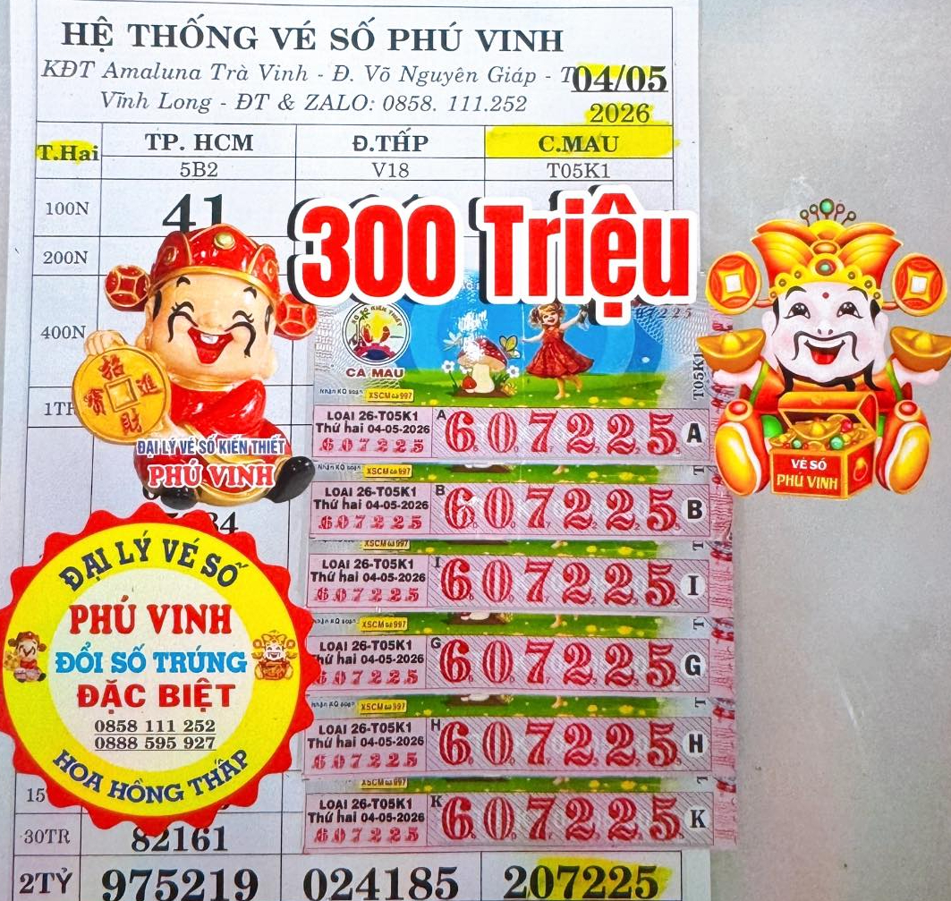 Nhiều người ở TPHCM, Tây Ninh và Vĩnh Long trúng xổ số miền Nam vào sáng 5-5 - Ảnh 6.