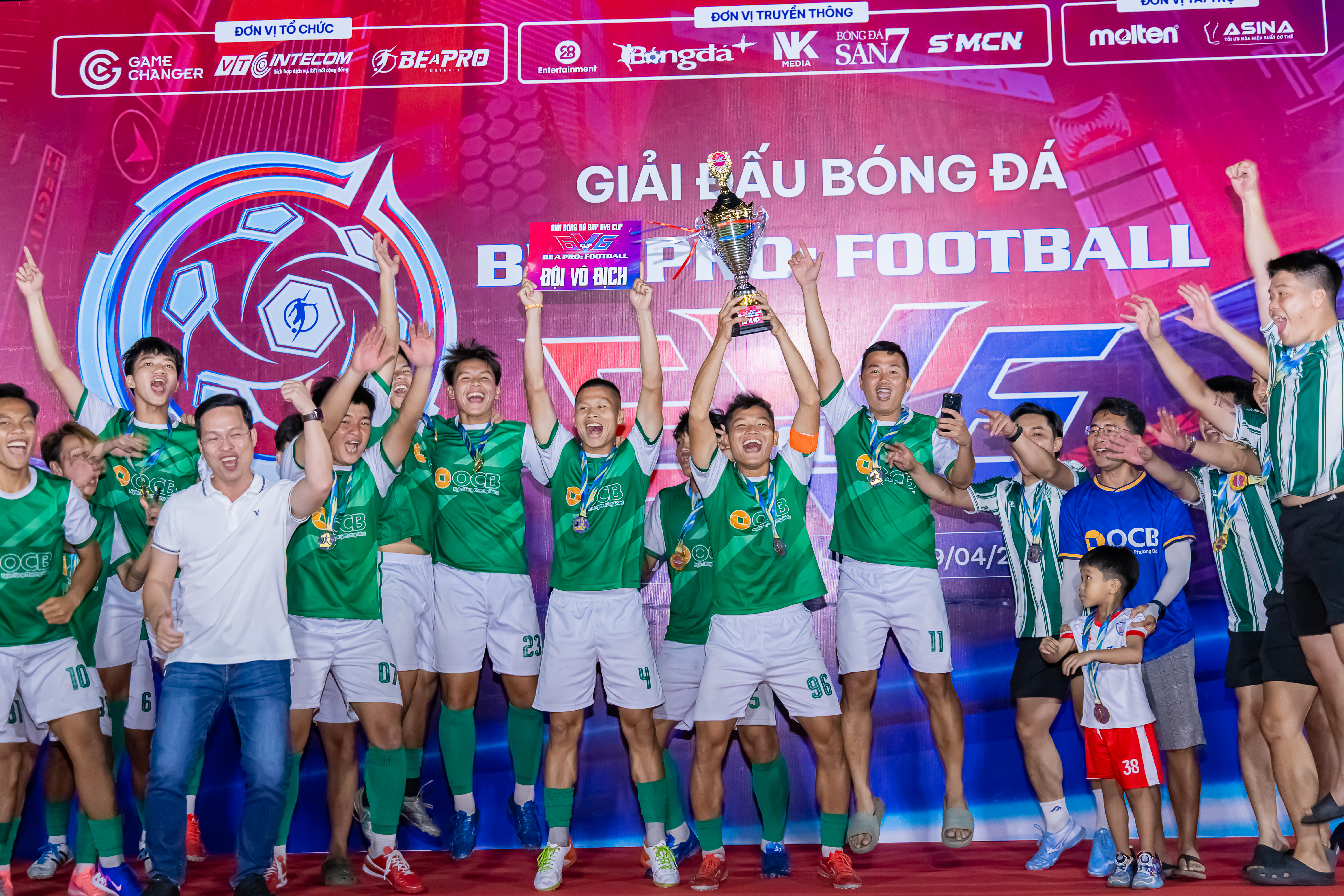 OCB TP HCM đăng quang tại Be A Pro: Football 6v6 Cup 2026 khu vực miền Nam