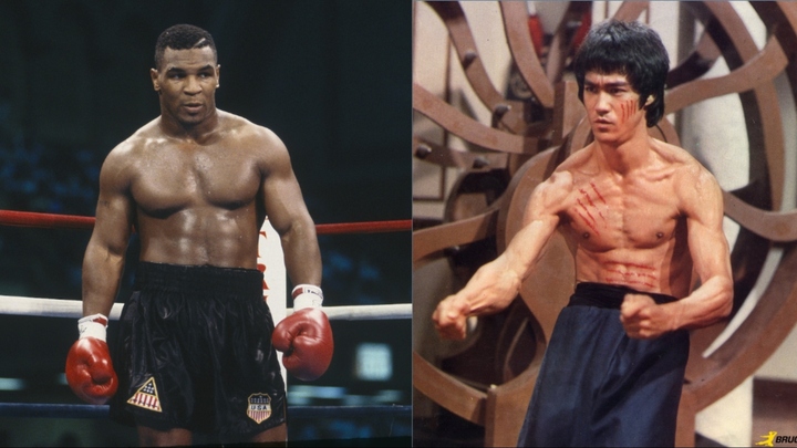 Mike Tyson cân nặng vượt trội so với Lý Tiểu Long