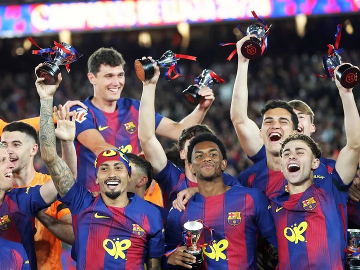Barca đăng quang La Liga mùa này