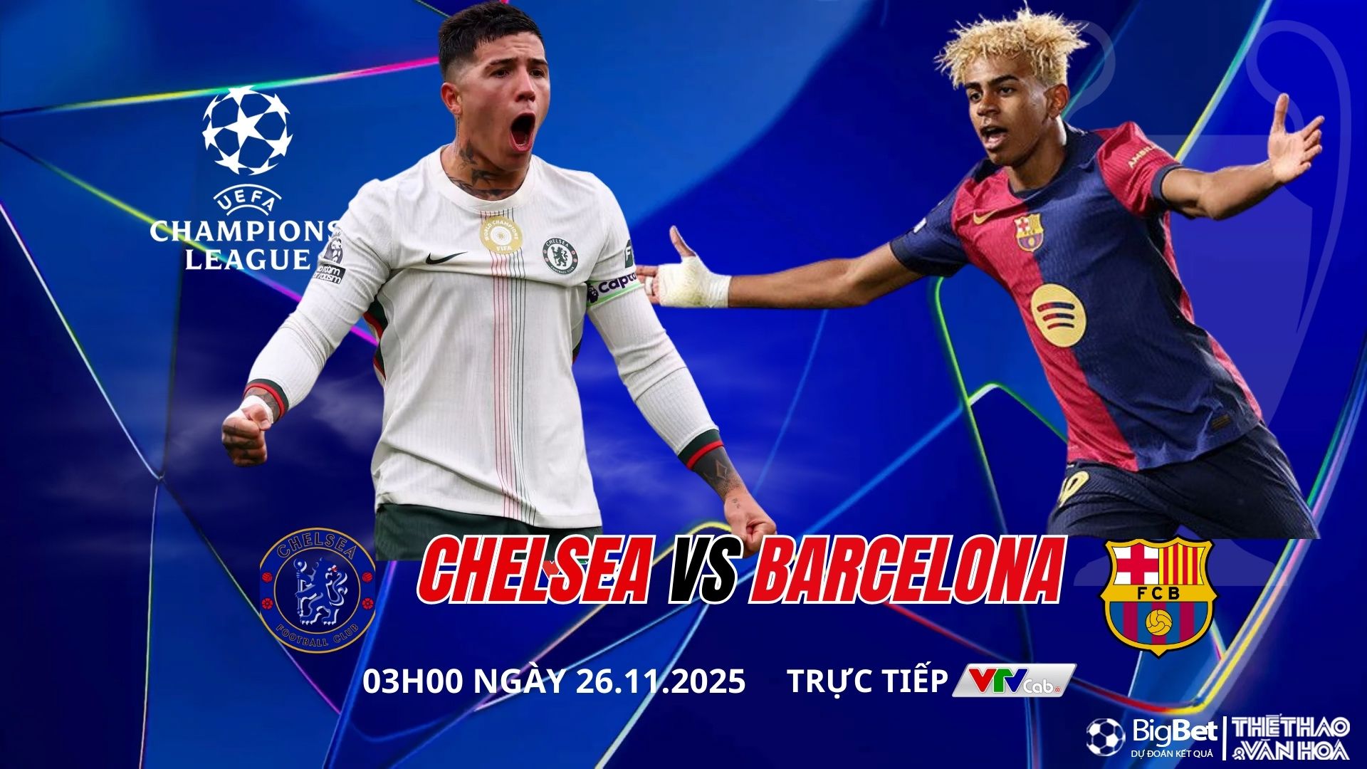 Nhận định, soi tỷ lệ Chelsea vs Barcelona 3h00 ngày 26/11/2025, Cúp C1 châu Âu