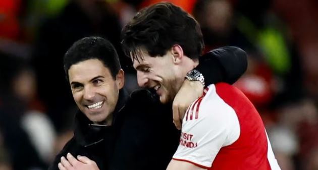 Rice là chìa khóa trong chiến thuật Arsenal