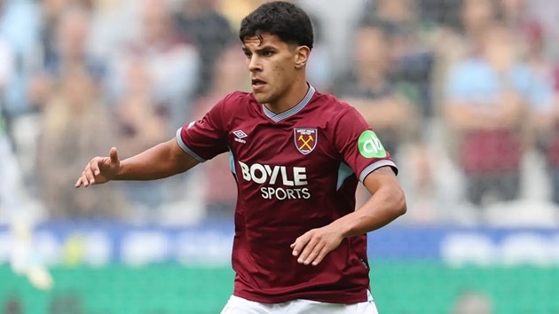 Mateus Fernandes thi đấu nổi bật trong màu áo West Ham