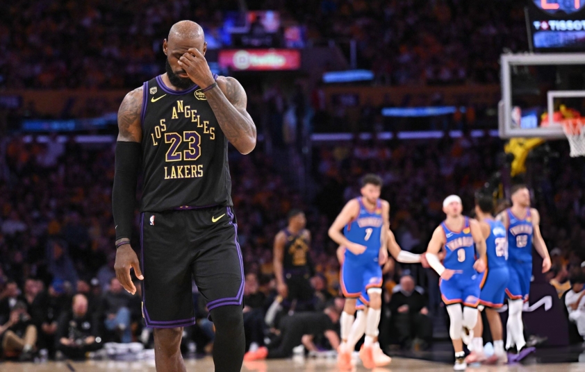 LeBron James tại trận đấu cuối mùa giải