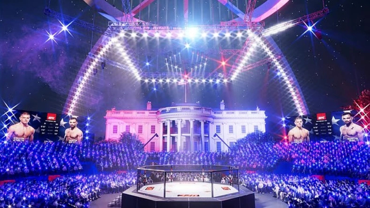 Mô phỏng sự kiện UFC tại Nhà Trắng