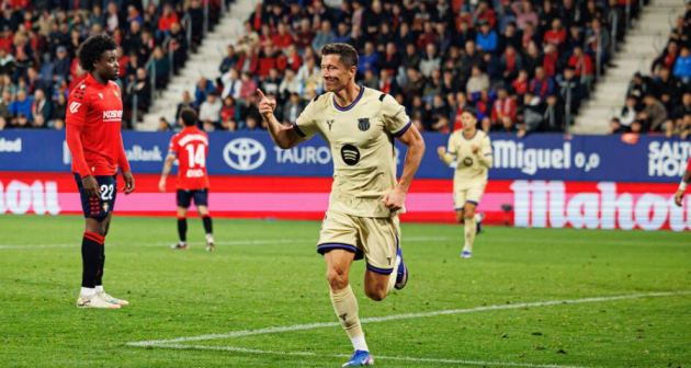 Lewandowski tạo nên khác biệt cho Barca.