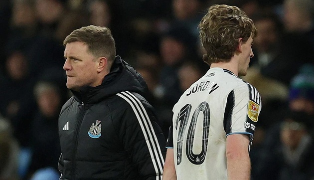 HLV Eddie Howe tiềm năng chia tay với Anthony Gordon