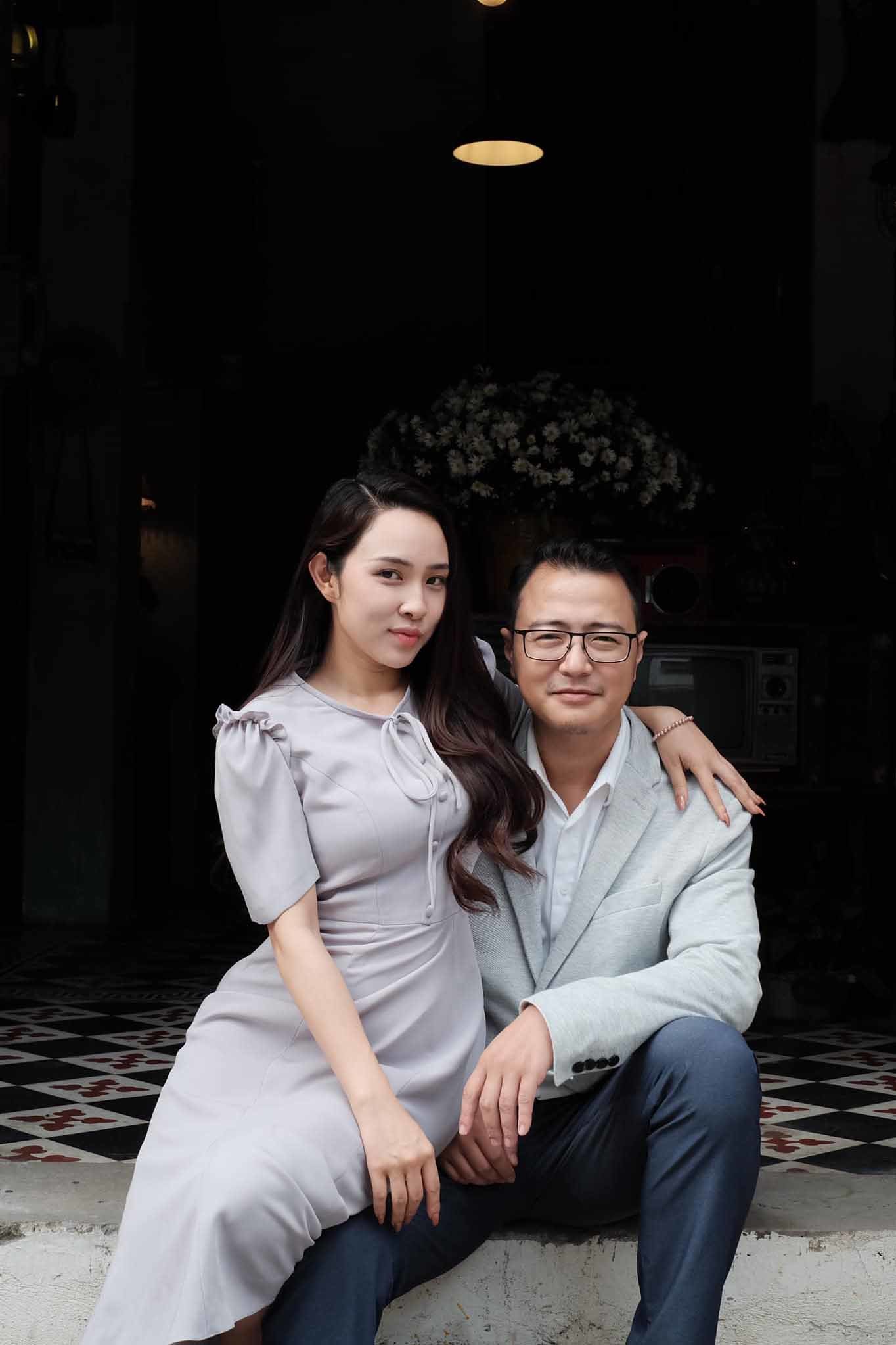 Hình ảnh Bảo Trâm cùng chồng.