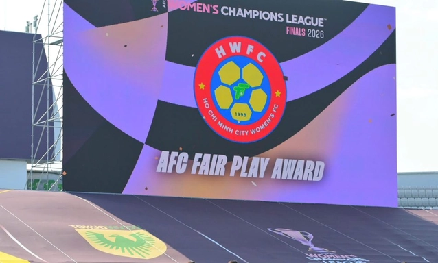 CLB nữ TP HCM nhận vinh dự từ AFC