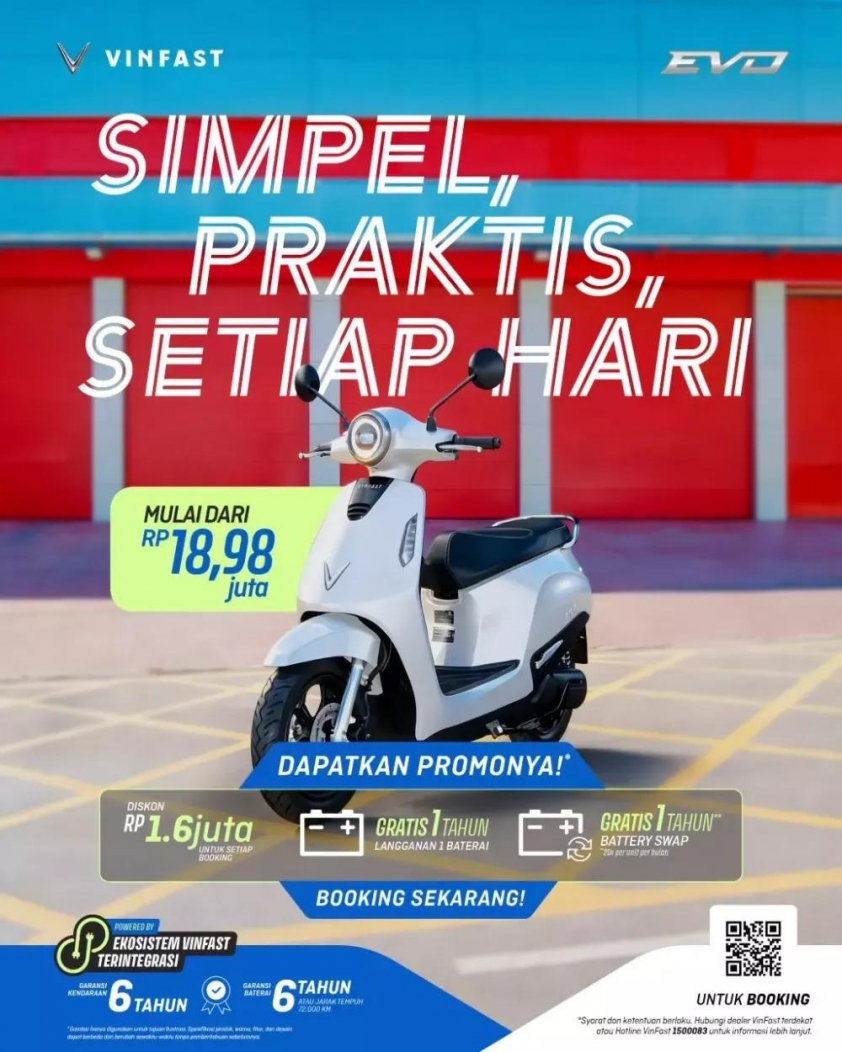 VinFast Evo nhỏ gọn phù hợp di chuyển nội đô Xe máy điện VinFast Evo thiết kế gọn nhẹ
