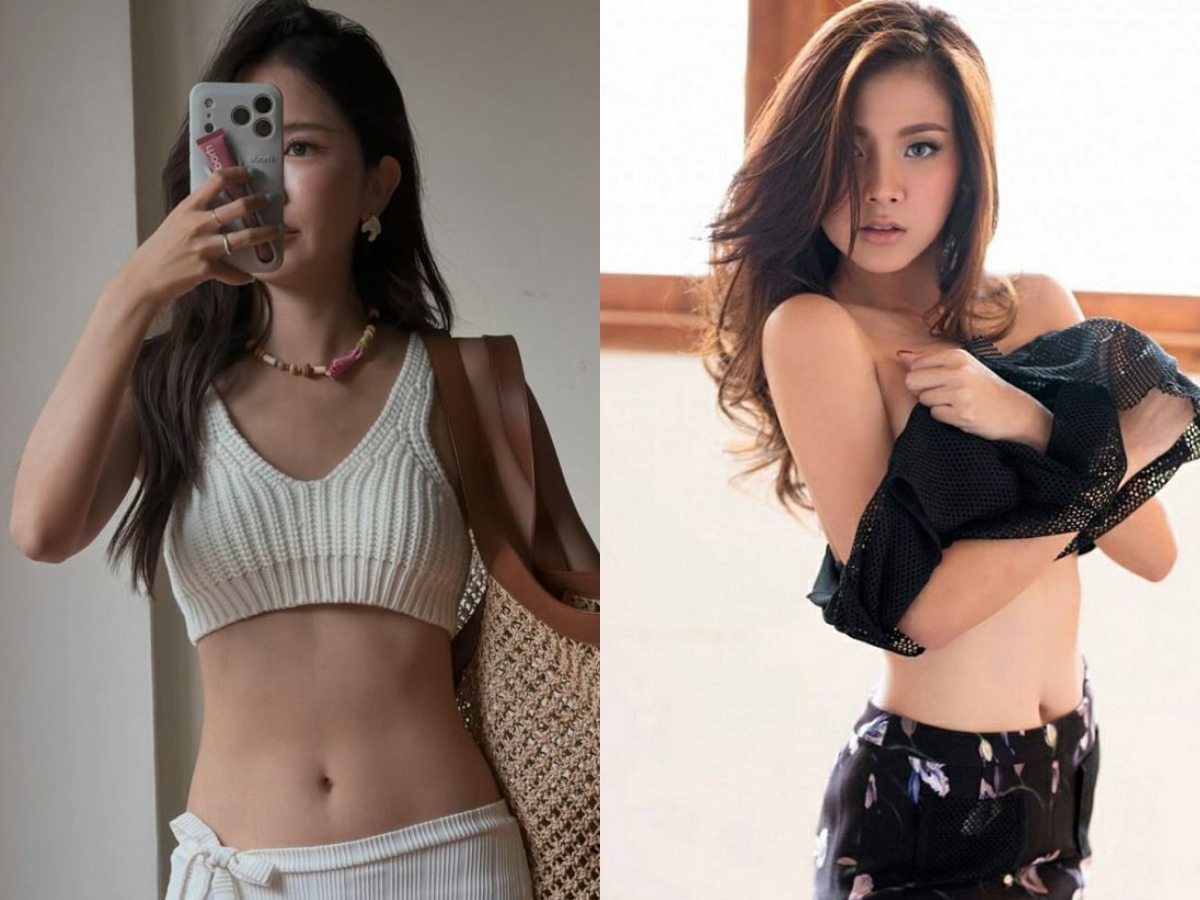 Rầm rộ loạt ảnh bạn gái mới của Nine Naphat, Baifern thua xa từ nhan sắc tới thân hình?- Ảnh 4. Thân hình thon thả, nuột nà của cả Malinee C lẫn Baifern đều là niềm ao ước đối với nhiều cô gái.