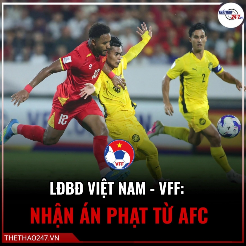 LĐBĐ Việt Nam bị AFC phạt tổng cộng 11.250 USD (gần 300 triệu) Pháo sáng trên khán đài trận Việt Nam vs Malaysia