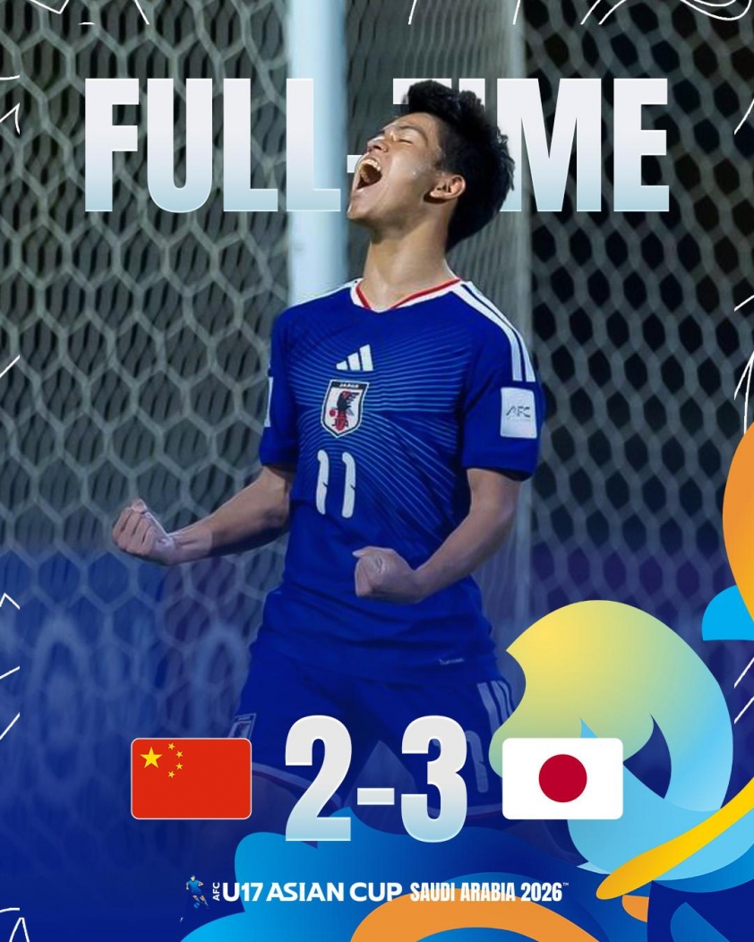 U17 Trung Quốc cố gắng gỡ hòa trước U17 Nhật Bản