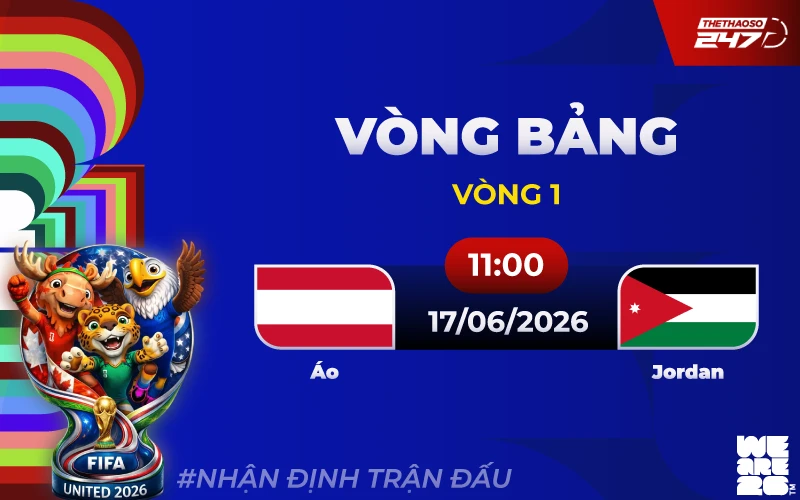 Nhận định Áo vs Jordan