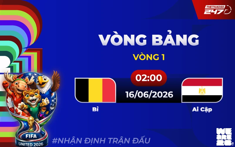 Nhận định Bỉ vs Ai Cập
