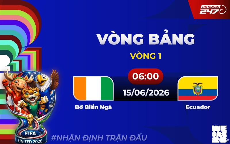 Nhận định Bờ Biển Ngà vs Ecuador
