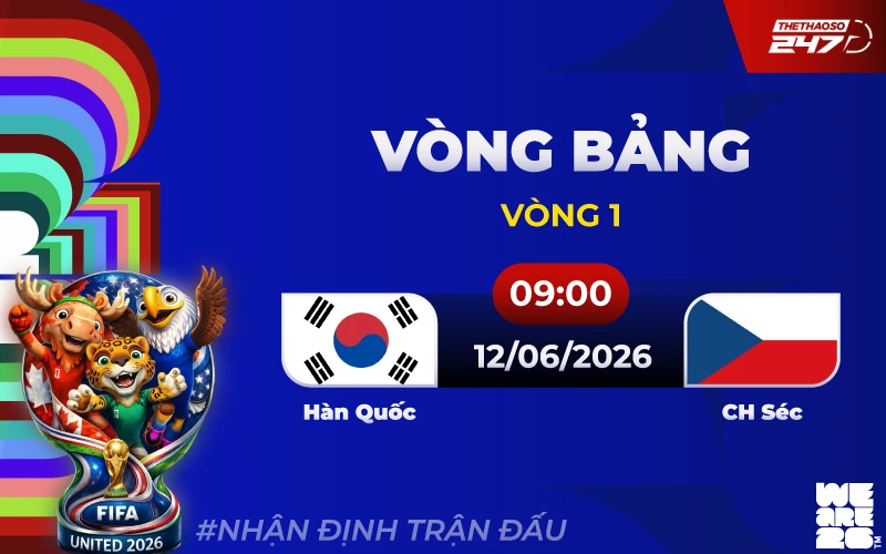 Nhận định Hàn Quốc vs CH Séc