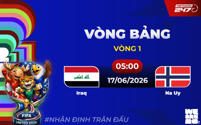 Nhận định Iraq vs Na Uy