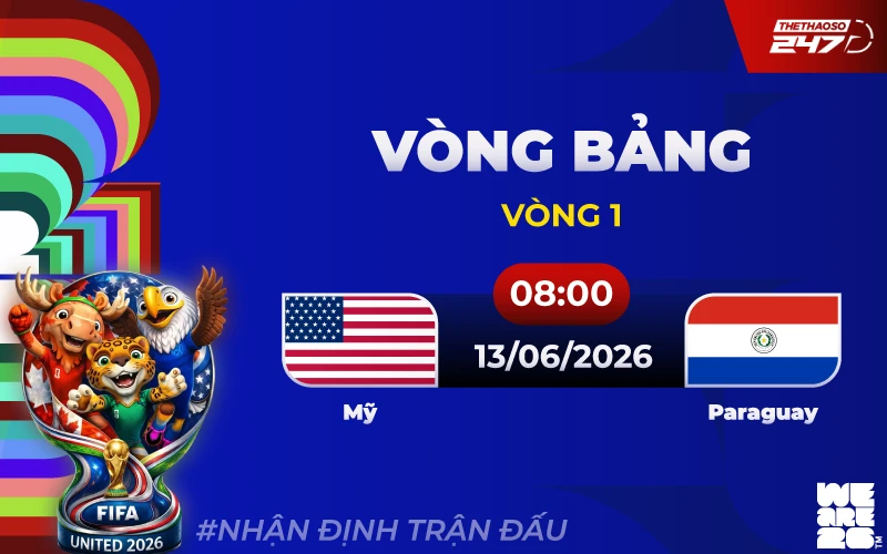 Nhận định Mỹ vs Paraguay