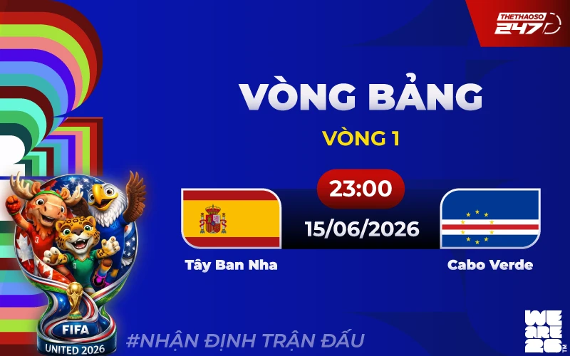 Nhận định Tây Ban Nha vs Cape Verde